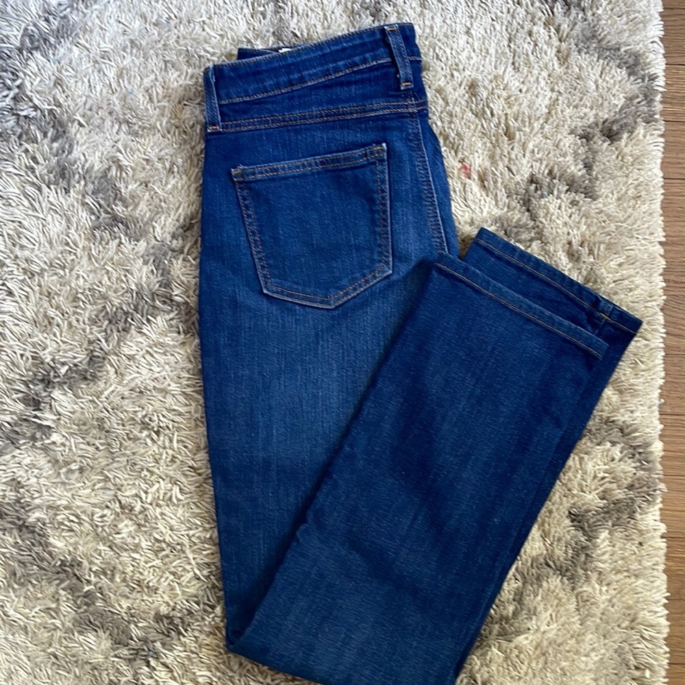 SPANX The Slim Straight Dark Wash Jeans Size 29